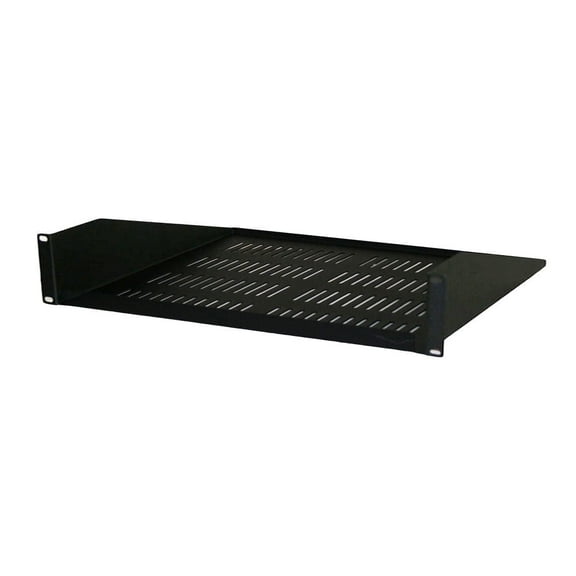 Quest Manufacturing 3U Black Vented Cantilever Shelf
