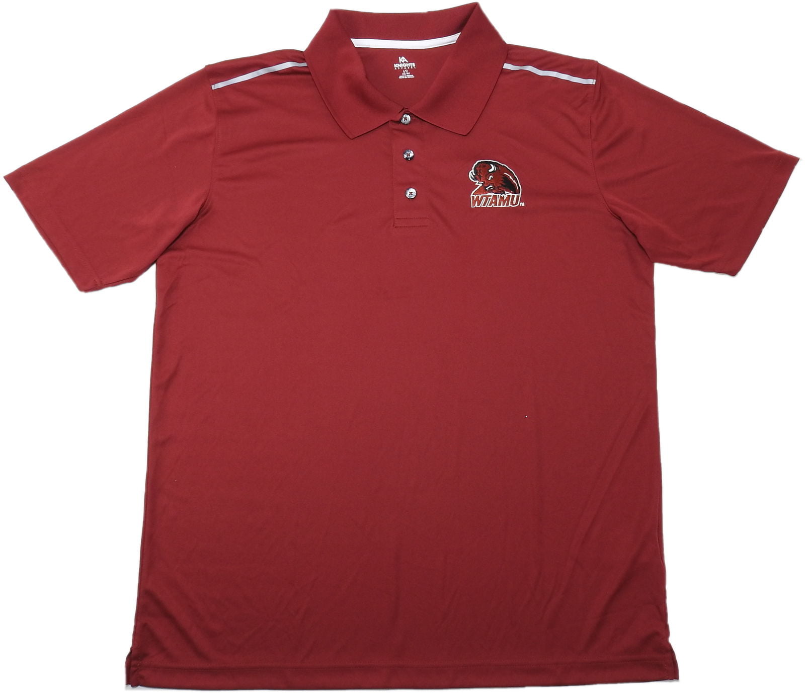 Maroon & White Color Block Knights Apparel Men's West Texas A&M Polo Shirt 