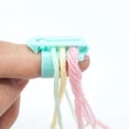 thumbnail image 2 of Finger Splitter Sweater Wool Knitting Tool 4 Yarn Guide Thimble Plastic SewinWA, 2 of 9