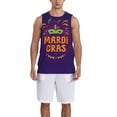thumbnail image 4 of Easygdp Vehicles Cartoon with Funny Drivers Men's Mesh Basketball Jersey Quick Drying Sleeveless Shirts Fitted Muscle Tank Tops Sport Round Neck T-Shirt - Large, 4 of 9