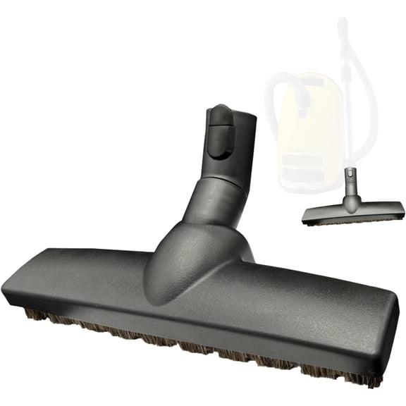 Replacement Vacuum Brush Head with Wheels & Horsehair Bristles Compatible with Miele C1 C2 C3 Vacuum Accessories & Attachments for Carpet, Tile Hard Floors - 1-3/8'' Hardwood Floor Vacuum Attachment