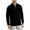 Deep Black, variant on Mens Cotton 1/4-Zip Pullover Sweater