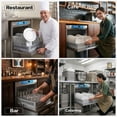 thumbnail image 3 of Commercial-Grade Dishwasher/Glasswasher with Plug, Built-in Booster & Drain Pump, Built-in Detergent & Rinse Aid Pumps, Up to 40 Racks/Hr, 208~240V, 3 of 10