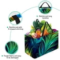 thumbnail image 3 of Peacock Feathers Large Capacity Reusable Oxford Cloth Grocery Basket - Foldable Shopping Bag for Picnics & Shopping, 3 of 7