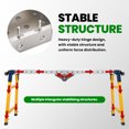 thumbnail image 3 of 1100LBS Portable Workbench Table,65" x 12" Adjustable Work Table with 5-Speed Height 29" -48" Sturdy Carbon Steel Metal Work Bench, Versatile Work Tables for Shop Garage Construction, 3 of 8