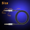 thumbnail image 4 of Cables TRS Yueyinpu Negro Paquete Doble para Instrumentos de 1/4 Pulgadas 6.35 mm Trenzados de Nailo, 4 of 8