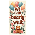 thumbnail image 6 of LUUFILx Teddy Bear We Can Bearly Wait Banner with Balloons Roses Baby Shower Backdrop Background Photography Props Party Supplies Decorations, 6 of 8