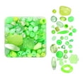 thumbnail image 1 of simhoa Assorted Mixed Shapes Acrylic Beads DIY Making Bracelets Necklace Green, 1 of 3