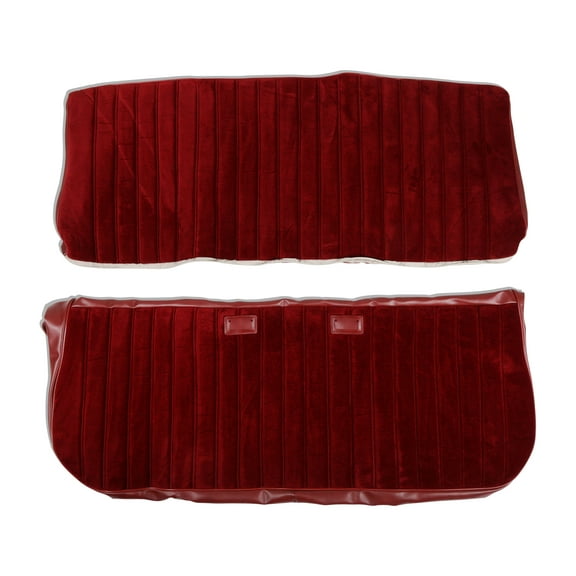 Brothers Trucks 05-296 Seat Upholstery Full Pleat Cloth/Vinyl - Maroon/Burgundy