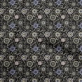 thumbnail image 1 of oneOone Viscose Jersey Black Fabric Asian Suzani Sewing Material Print Fabric By The Yard 60 Inch Wide, 1 of 5