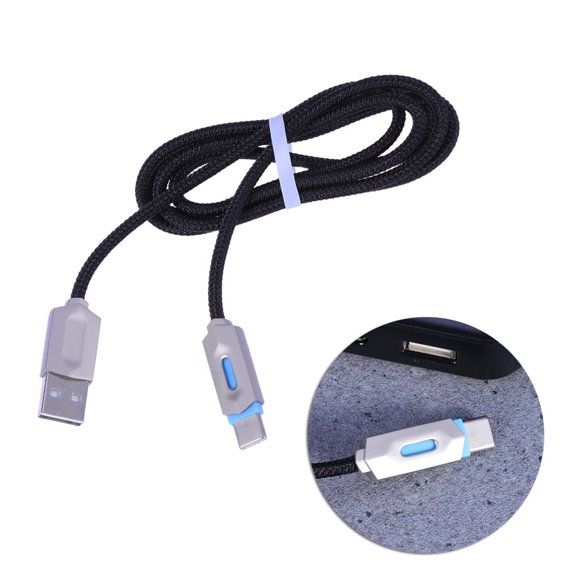 USB Cable Light Indicator USB Type C Data Cable Docking Station Data Cable Braided USB Type C Cable