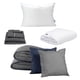 thumbnail image 1 of Edredón Doble Vista Individual Couzy + Sábanas Royal Gris Oxford + Cubre colchón Cloud + Almohada Royal, 1 of 8