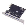 thumbnail image 1 of 4Port PCI-E to USB 3.0 HUB PCI Adaptateur de Carte d'Extension Express 5 Gbps Speed Top, 1 of 6