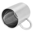 thumbnail image 4 of Tasse à Café, Double Couche 304 en Acier Inoxydable Anti-Goutte Boisson Boisson Tasse avec Poignée en Forme d'Arc pour les Cocktails pour le Thé Café L 400ml, 4 of 8