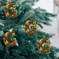 thumbnail image 5 of Christmas Tree Ornaments 2D Acrylic Monogram Pendants With Santa Hat 26 Letters For DIY Crafts And Home Decor, 5 of 5