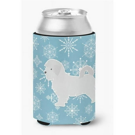 Winter Snowflake Maltese Can or Bottle Hugger
