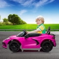 thumbnail image 2 of GloryStar 12V Kids Ride on Car, Licensed Corvette Battery Powered for Toddlers, Remote Controlled, Visual Dashboard, Features LED Lights and Music for Fun Play, 2 of 7