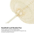 thumbnail image 3 of Cool Leaf Fan, Handheld Leaf Braided Fan Retro Style Humanized Handheld  For Decoration, 3 of 8