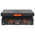 thumbnail image 3 of Blackstone Adventure Ready Outdoor Griddle, 2-Burner 22" Propane Flat Top Grill with Cover, Black, 3 of 14
