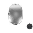 thumbnail image 4 of Reflector de luz ovalado portátil de 60x90cm con Estuche de transporte para estudio de fotografía Reflector de iluminación de cámara multiusos Plata y, 4 of 8