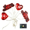 thumbnail image 2 of SuoKom Valentine's Day Love Rose Love Small Colourful Lights String Lights, 78 Inch 20Leds String Lights Battery Box Model Christmas String Lights, 2 of 7