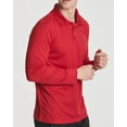thumbnail image 4 of 3 Pack Men's Dry-Fit Long-Sleeve Active Polo Shirt - Casual Performance Golf Quick Dry (Available In Big & Tall), 4 of 6