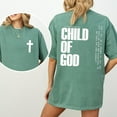 thumbnail image 2 of "Child of God" Cross T-Shirt – Christian Faith Tee with 2 Corinthians 6:18 Bible Verse & Rustic Cross, Inspirational Religious Shirt for Men & Women, 2 of 6