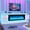 White, variant on Blotout 71" TV Stand with LED Lights & Power Outlet for 85/80/75 Inch TV, Modern Gaming Entertainment Center with High Gloss Cabinet, Media TV Console for Living Room (Black)
