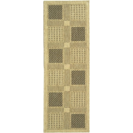 Courtyard Collection 8  x 11  Natural / Brown CY1928 Indoor/ Outdoor Waterproof Easy Cleaning Patio Backyard Mudroom Area Rug 100% Cotton [STAIN  WEATHER  & UV-]: Expertly machine-woven from enhanced synthetic durable fibers that are stain  weather  and UV- and have a non-shedding 0.25-inch thick pile [KID & PET-FRIENDLY]: Safe for everyday indoor or outdoor high foot traffic and areas more prone to life’s unpredictable messes from kid or pet activity [TRENDY STYLE]: Design works beautifully in any room  including the patio  deck  kitchen  backyard  dining room  mudroom  playroom  living room  or entryway [EASY MAINTENANCE & DURABLE]: Stress-free cleaning includes regular vacuuming  and rinsing with a garden hose with soapy water and air drying; When not in use for outdoors  we recommend storing away [TRUSTED BRAND]: SAFAVIEH has been a trusted brand and leader in home furnishings for over 100 years  using their expertise in crafting trendy high-quality designs; Begin your rug search with Safavieh and explore over 100 000 products today