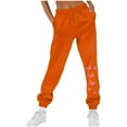 thumbnail image 2 of Hueook Winter Stretchy Work Pants for Women Women Casual Trousers and Trousers Plus Velvet Running Fitness Sports Pants Orange XL, 2 of 4