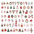 thumbnail image 2 of 10 piezas de dijes navideños esmaltados de aleación con forma de copos de nieve y ángeles colgantes para hacer joyas, collares, pendientes, decoración de árboles de Navidad, 2 of 5