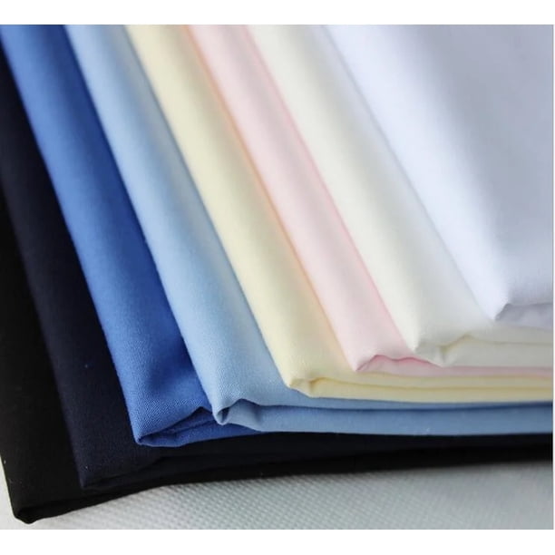 Mezcla de popelina TC de fábrica 65/35 45 * 45 110 * 76 Tela de moda para camisas de color sólido