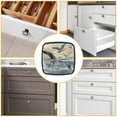 thumbnail image 6 of 4 Pcs Cabinet Handle Drawer Pulls Seagull Knobs with Screws Square Furniture Office Cabinet Knob Decoration, 6 of 7