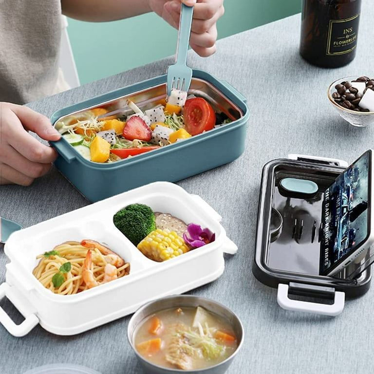 5 Compartments Lunch Box Stainless Steel Leak-proof Large Bento Boxes Soup  Container School Dinnerware - Lunch Box - AliExpress