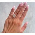 thumbnail image 2 of solitaire jewels 3.5TCW Oval Moissanite Hidden Halo Engagement Ring For Women, 14K Yellow Gold, 2 of 6