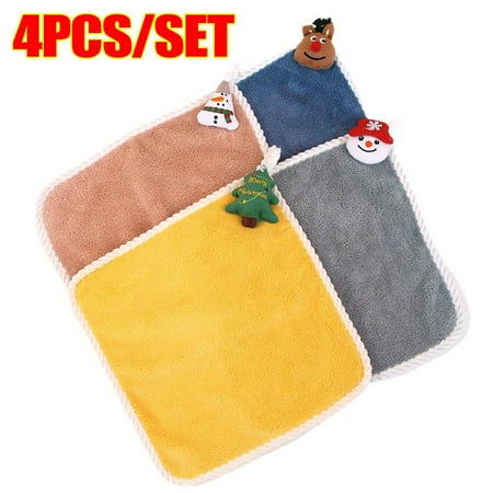 

Christmas Hand Towels Soft Cute Xmas Hand Towels for Bathroom Kitchen Quick Dry Hanging Face Towel for Kids Super Absorbent Washcloth