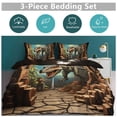 thumbnail image 2 of 3D Visual Illusion Dinosaur 3D Duvet Cover Set Quilt Cover Theme of for Bedroom Decoration, 2 of 6