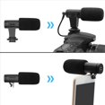 thumbnail image 2 of 2X Micrófono de Video en la Cámara Mini Condensador Grabación Entrevista Micrófono Vlog para Teléfono Cámara DSLR Micrófono de 3.5 mm, 2 of 8