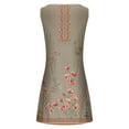 thumbnail image 5 of EGNMCR Robes de Fête pour Femmes Femmes Décontracté Ample Été Robe Débardeur à Imprimé Floral Ajourée Robe de Plage Sans Manches Robes, 5 of 5