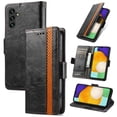 thumbnail image 1 of SaniMore Magnetic Clasp Wallet Case for Samsung Galaxy A14 5G with Cash & Card Slots, RFID Blocking Soft TPU + PU Leather Shockproof Protective Cover with Folio Flip Kickstand Shell, Black, 1 of 9