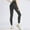 Black, variant on Workout Clothes for Women, Solid Color Athletic Long Elastic Seamless Hip Lifting High Waisted Trousers Active Fit Womens Trousers Coffee L