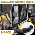 thumbnail image 3 of Excavator Starter Switch For Cape Generator 6500 6700 427 186f | Mini Excavator Parts Replacement For Agt | Heavy-duty Ignition Key Switch (black 1-p, 3 of 5