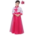 thumbnail image 1 of Cbtrfashion Conjunto de traje de disfraz de Hanbok para niñas coreanas (5-6 años (120 cm) rosa oscuro), 1 of 5