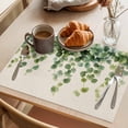 thumbnail image 3 of Placemat Set of 6 Green Leaves Placemats for Dining Table Spring Plants Washable Table Mats for Kitchen and Party Decor Indoor & Outdoor Use, 3 of 8