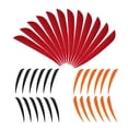 thumbnail image 1 of koolsoo 36pcs 3 Inch Full Length Fletching Feathers Turkey Vanes Water Drop Shape Outdoor Target Hunting Equipment C, 1 of 9