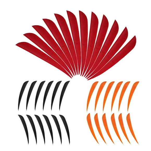 36pcs Full Size Vanes Shaft DIY Fletch Feather Fletching C