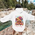 thumbnail image 6 of Arlun Cute Highland Cow Hoodies Sweatshirt for Women Funny Letter Printed Drawstring Pullovers Long Sleeve Loose Fit Casual Comfort Graphic Print Hooded Tops with Pockets 3-White XL, 6 of 7