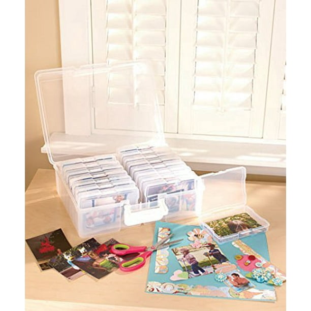 Scrapbooking 1,600 Photo Organizer Case 16 Inner Cases Snap