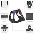 thumbnail image 3 of Naloa Cute Flat Hand Drawn Fishes Pet Harness Vest with Traction Rope, Adjustable No-Choke Dog Vest for Outdoor, Walking - Small, 3 of 4