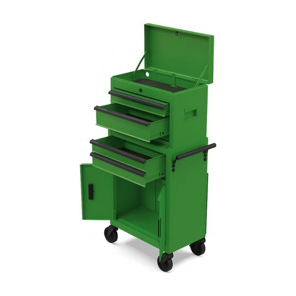 Hyper Tough 20-Inch Heavy Duty Steel Tool Chest, 300 lbs Capacity, Green